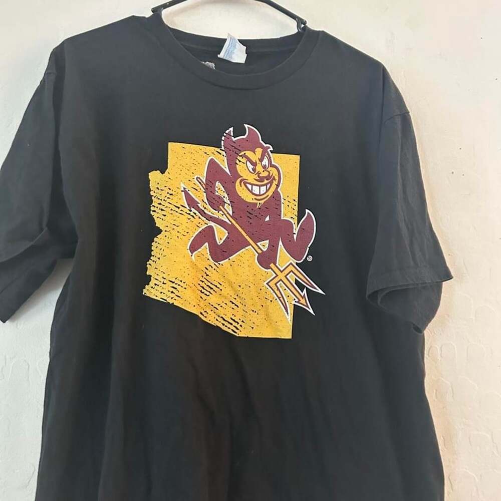 Port & Company Arizona State Sun Devils T-Shirt XL Black Mascot